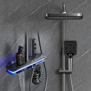 Pro Thermostatic Shower System with Atmosphere Light PSF-AE-SSS001